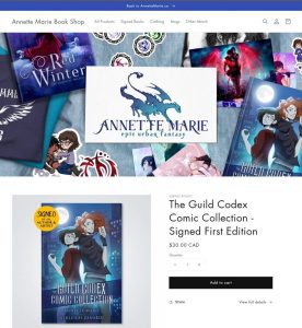 New Annette Marie Book Shop screenshot